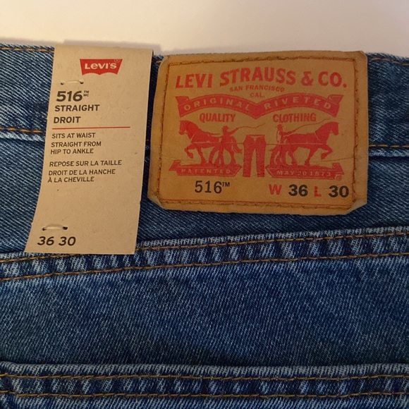 Levi’s 516 jeans 36x30 NEW - Picture 3 of 5
